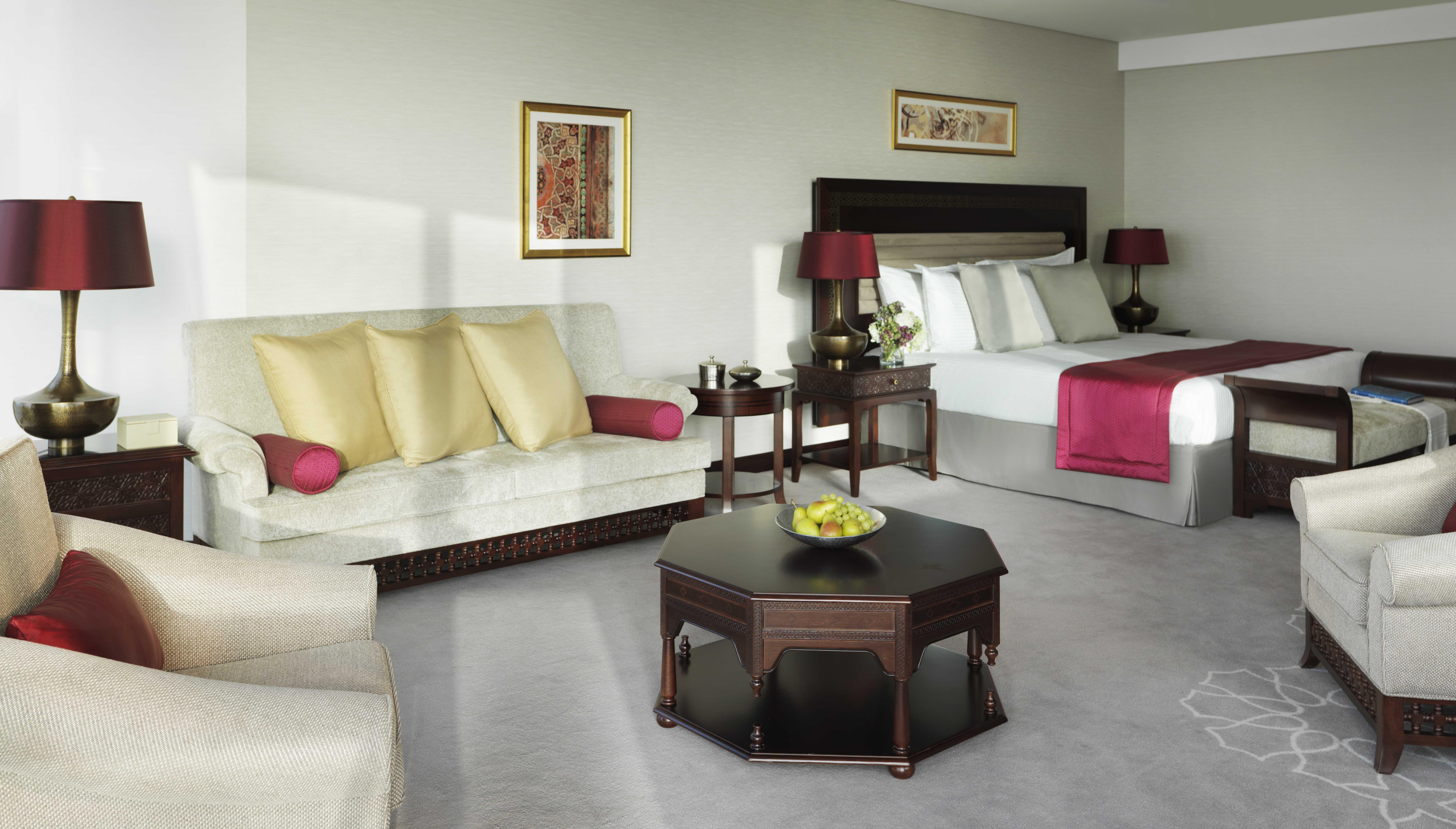 Bab Al Qasr Hotel Abu Dhabi Esterno foto A room at the hotel